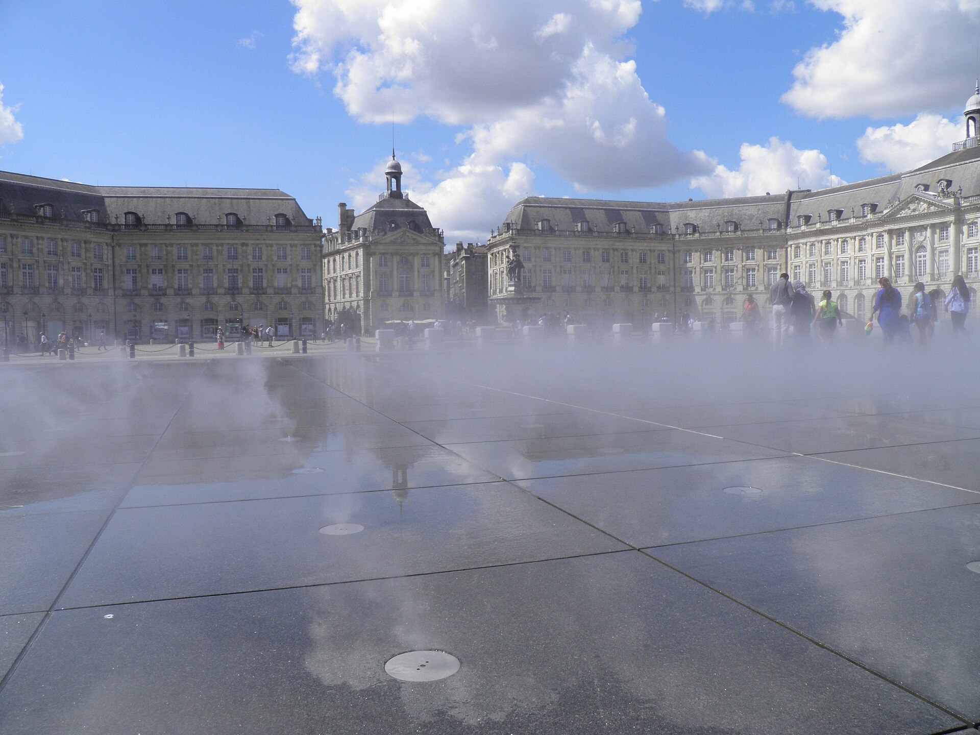 Bordeaux, le Miroir d'eau place de la Bourse